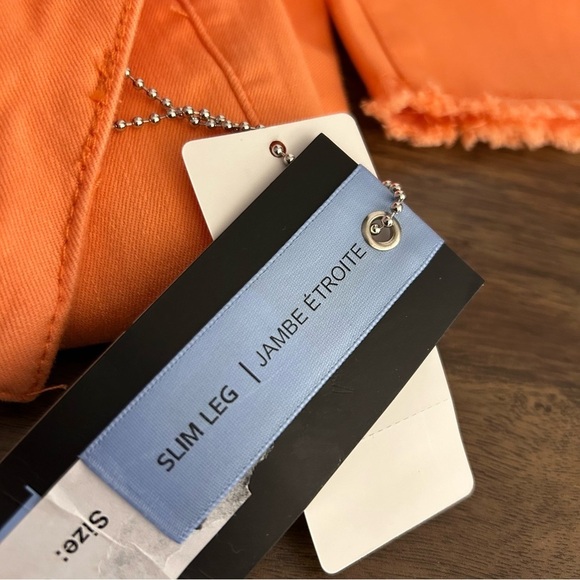 NWT Olivia FDJ jeans mid rise ankle raw hemmed 4 - Picture 10 of 15